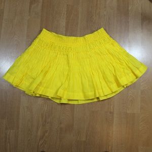 American Eagle Yellow Cotton Skirt